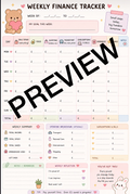 Monday to Sunday Budget Tracker Template
