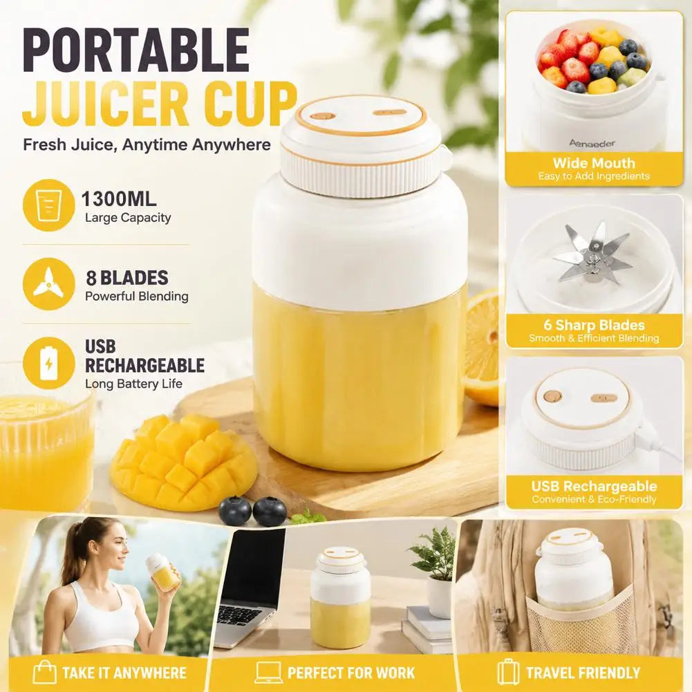 Compact Rechargeable Smoothie Blender